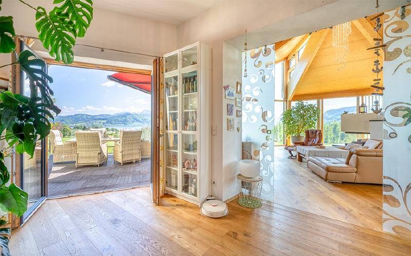 Einfamilienhaus-Attersee-Wohnbereich