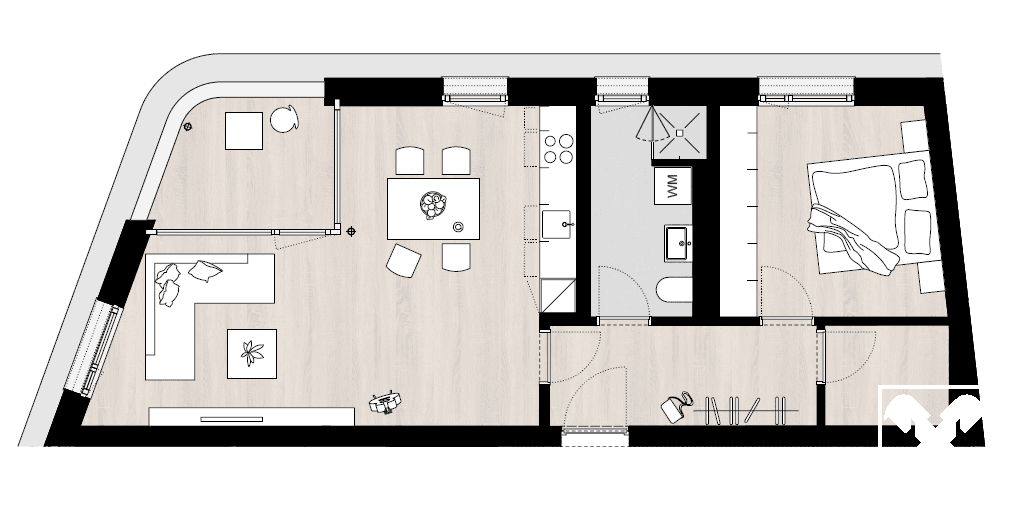 Grundriss Top C17