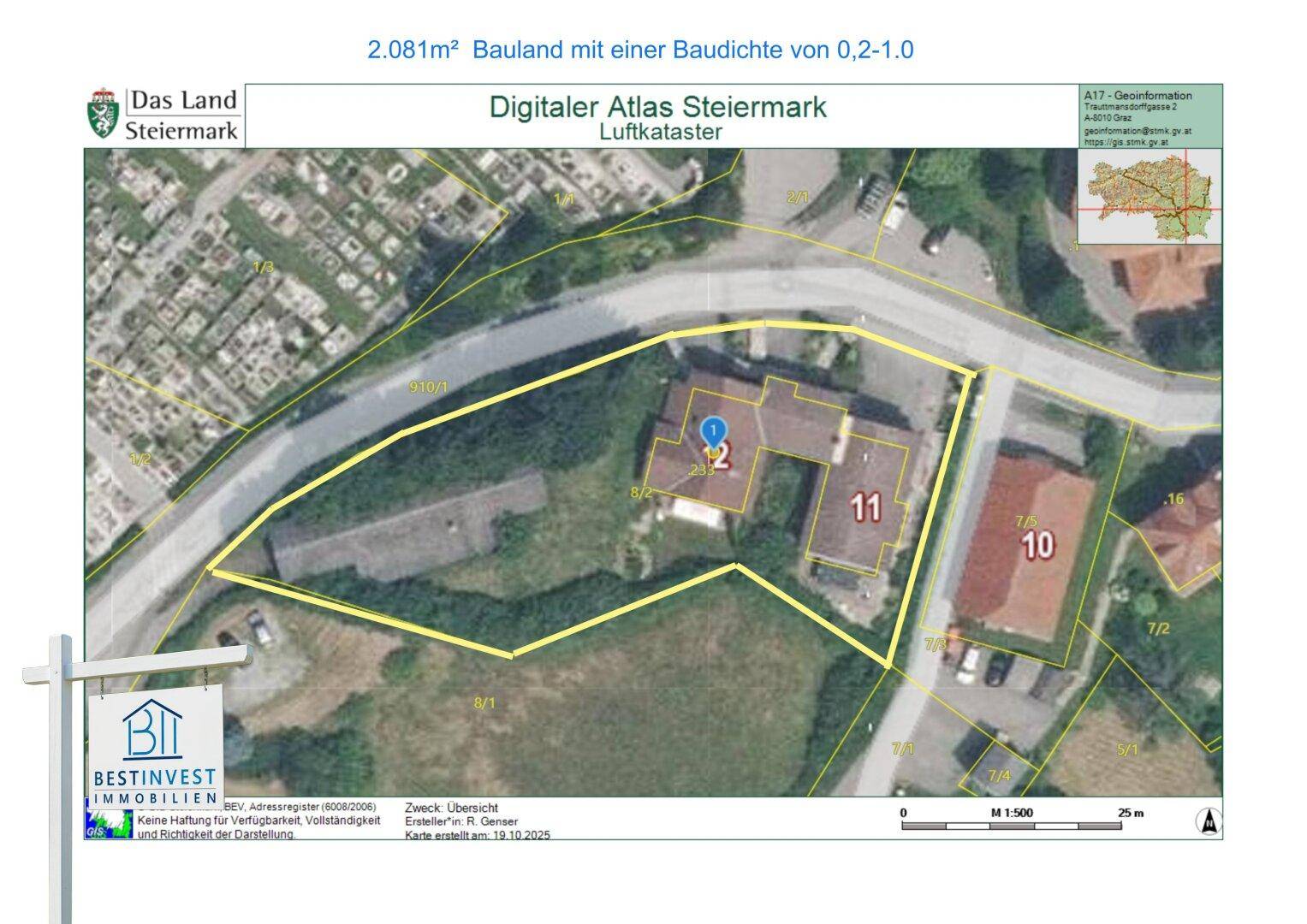 Vermietetes Zinshaus mit Bauland. - Mehr