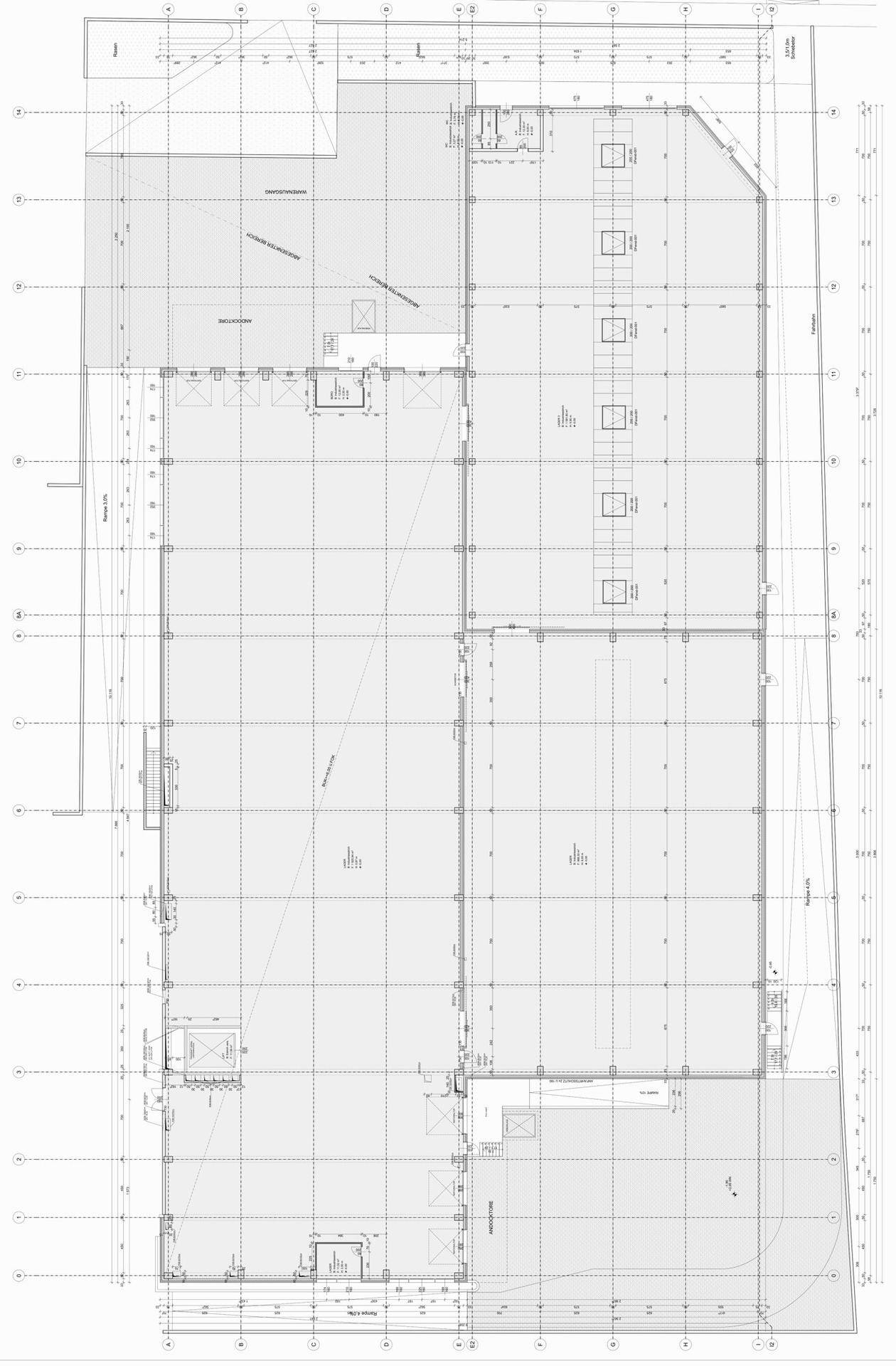 Grundriss EG Lagerhallen