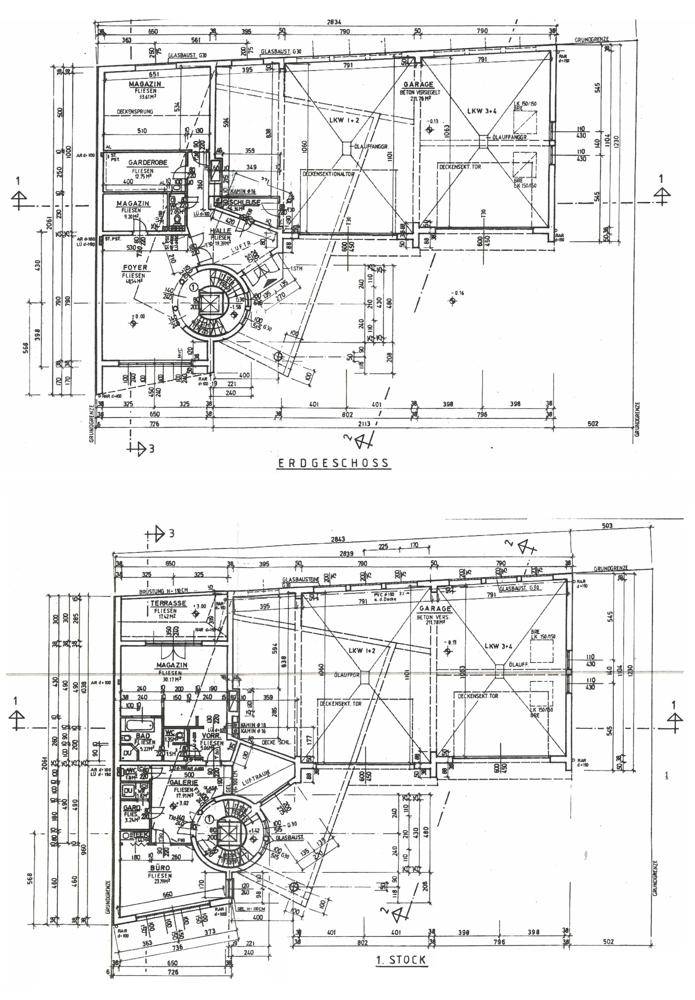 Plan Erdgeschoß / 1. Stock