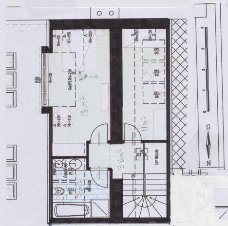 Grundriss obere Etage
