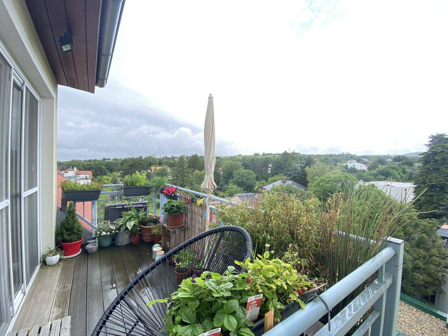 Terrasse + Blick vom Dachgeschoß