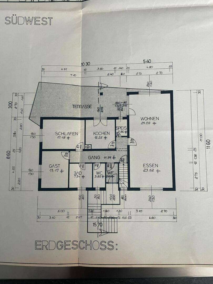 Plan Erdgeschoß