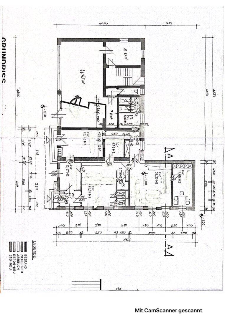 Grundrissplan - Gewerbeflächen