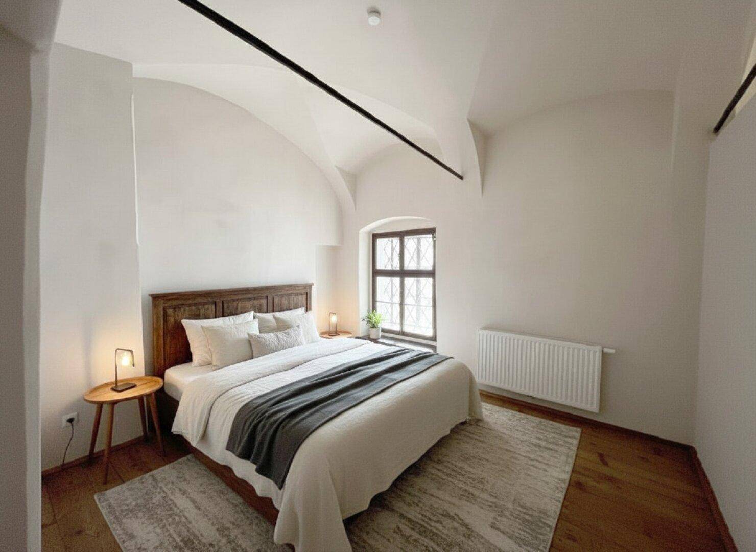 Schlafzimmer eingerichtet