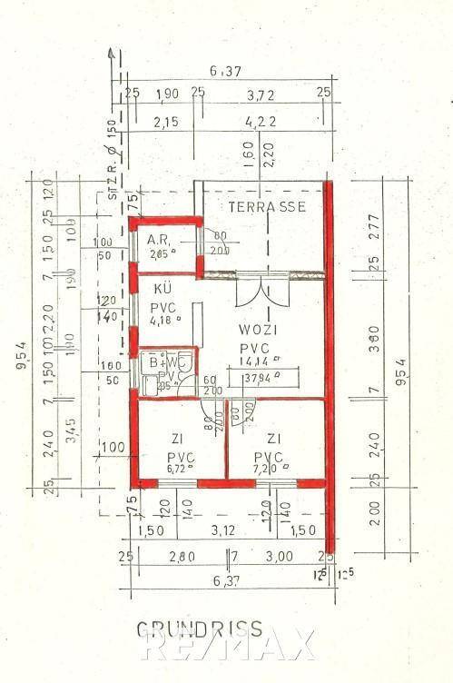 Plan Wohnhaus