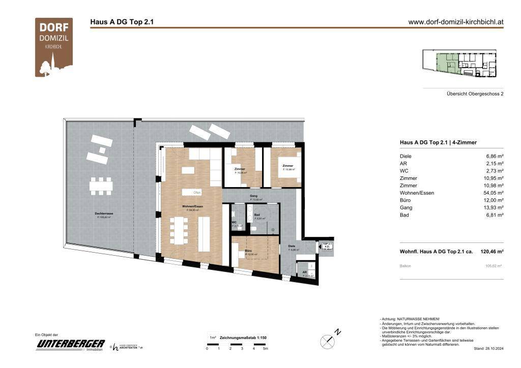 Grundriss Bauteil A Top 2.1