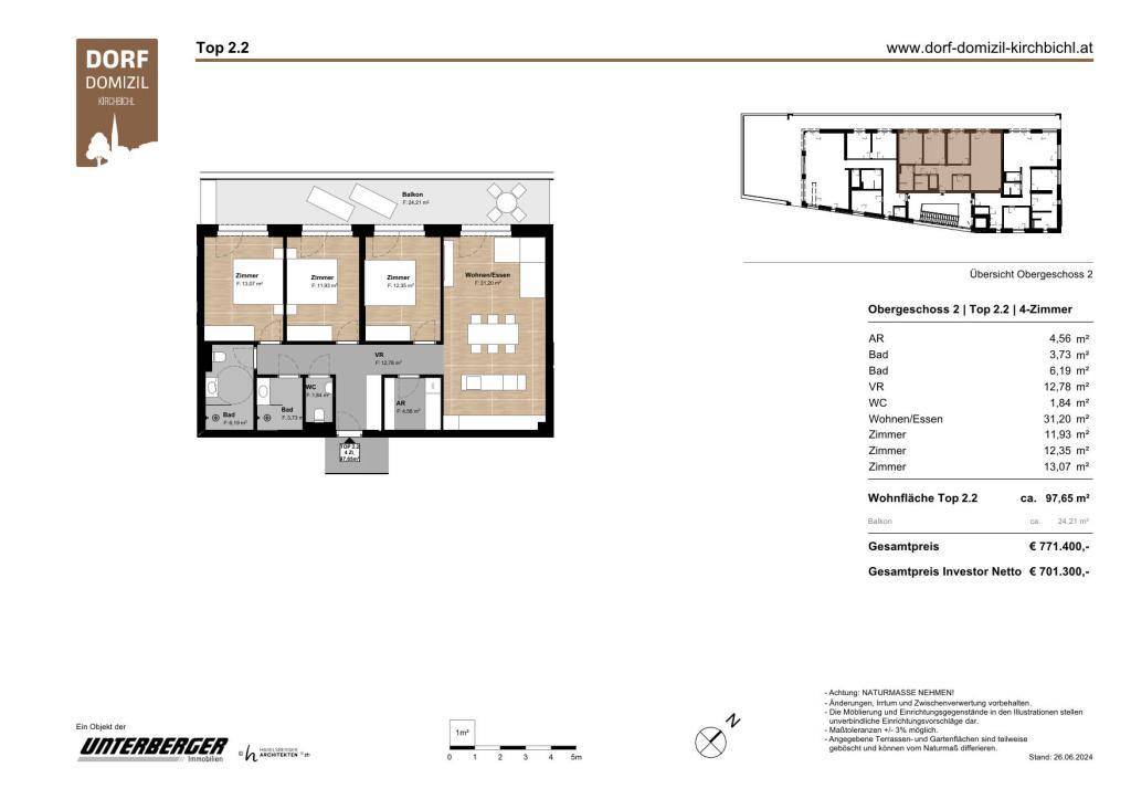 Grundriss Top 2.2