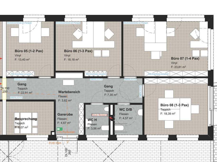 Plan Klein-Bürozentrum A