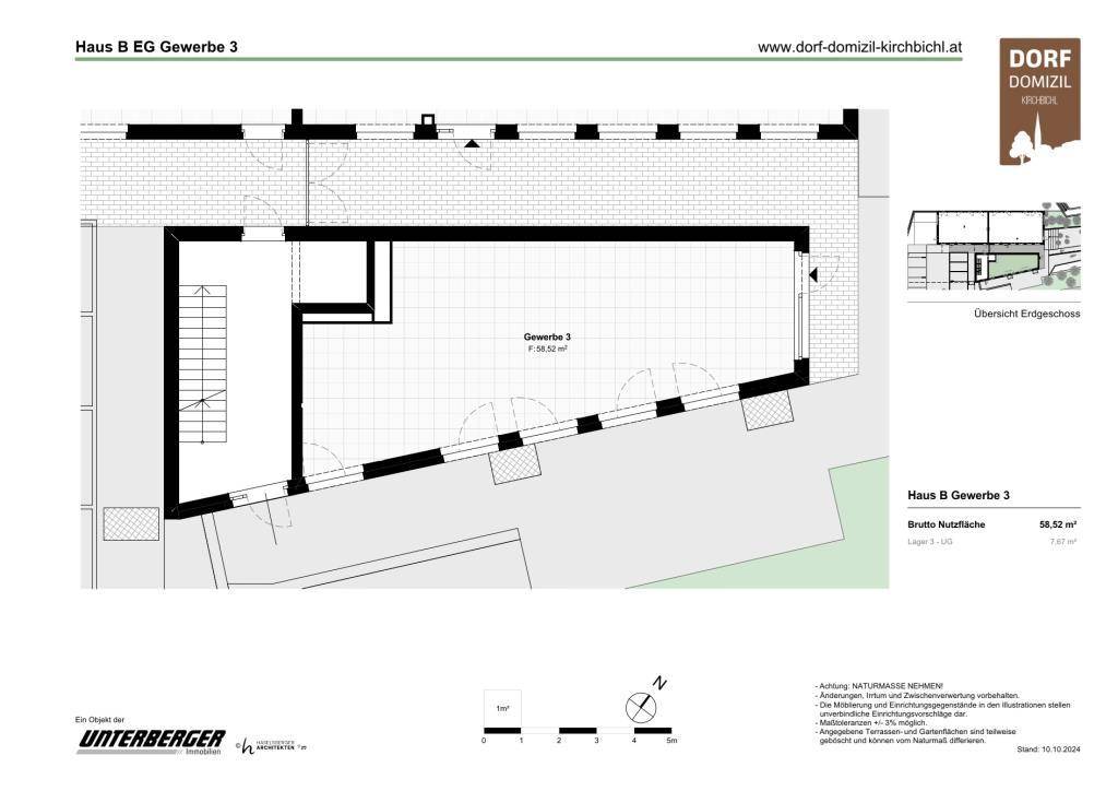 Grundriss Bauteil B Gewerbe 3
