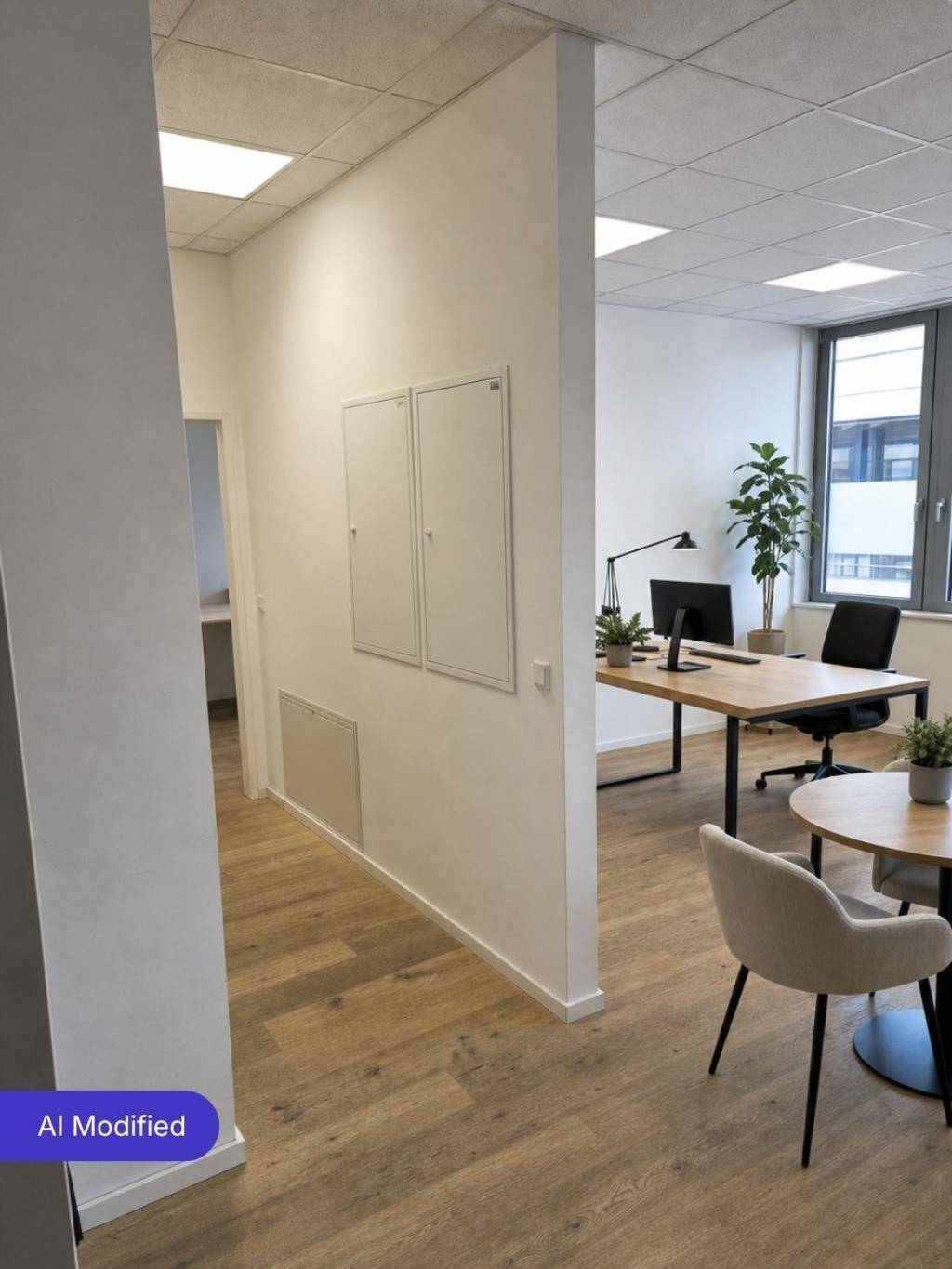 Ansicht 1 Einrichtungsbeispiel Büro