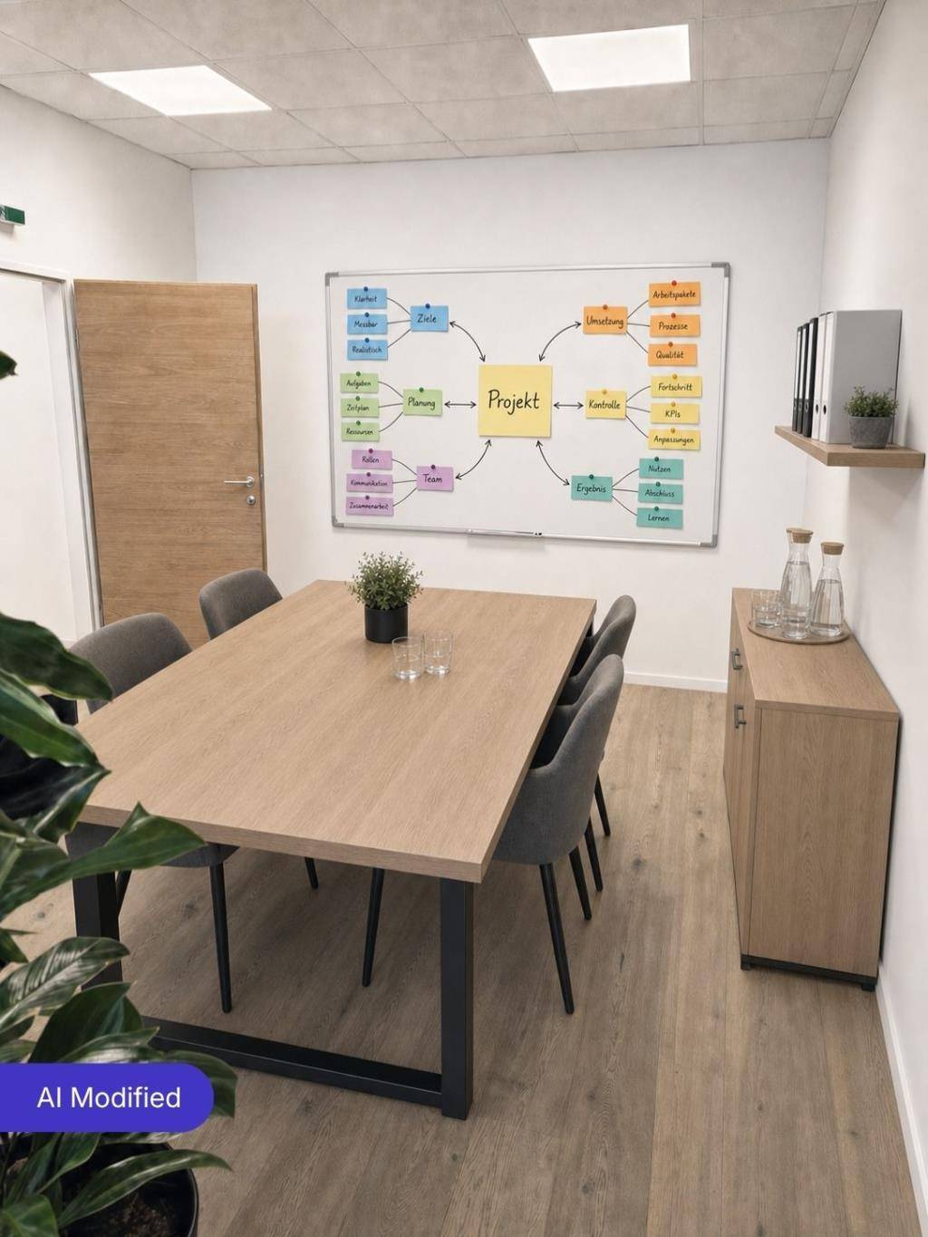 Ansicht 3 Einrichtungsbeispiel Büro Besprechungsraum