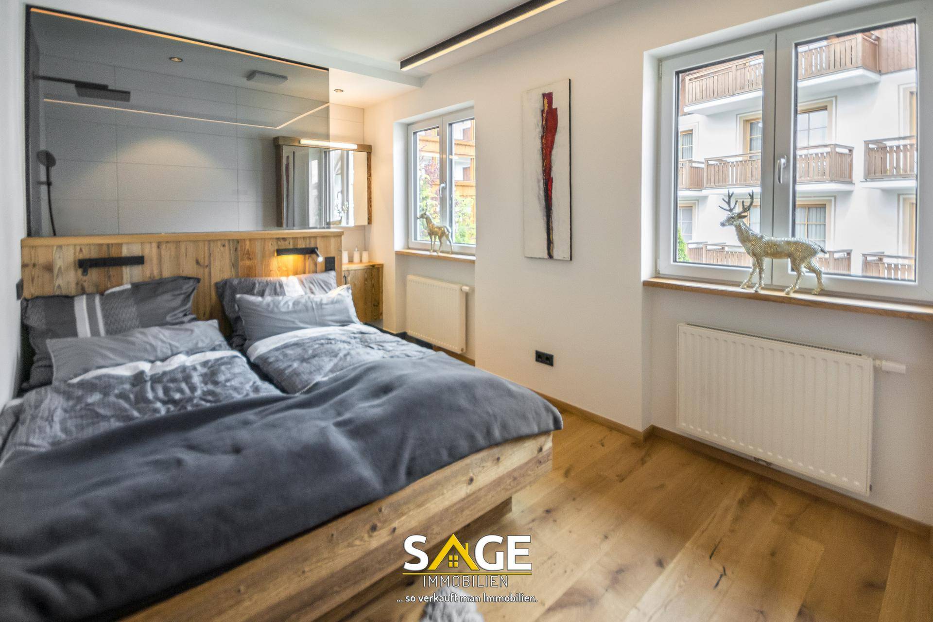 Schlafzimmer mit Bad en Suite