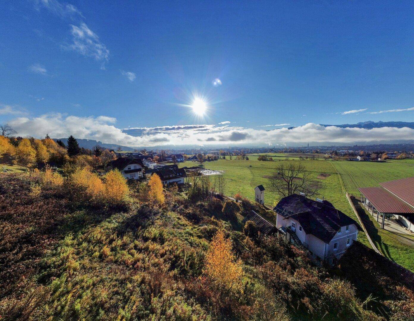 Sonniges Grundstück mit Berg- und Weitblick in Villach / Vassach (GStk. 2) - Ansicht 5