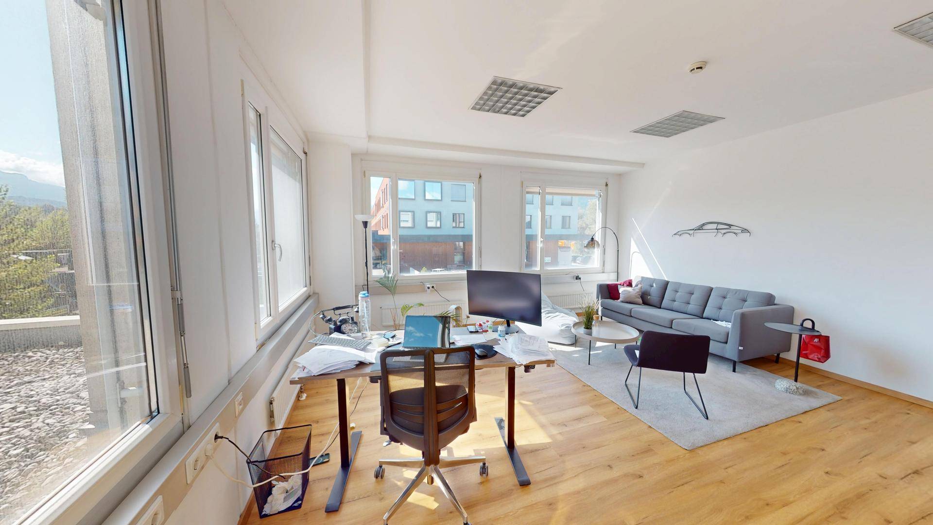 Eckbüro mit Blick nach Westen