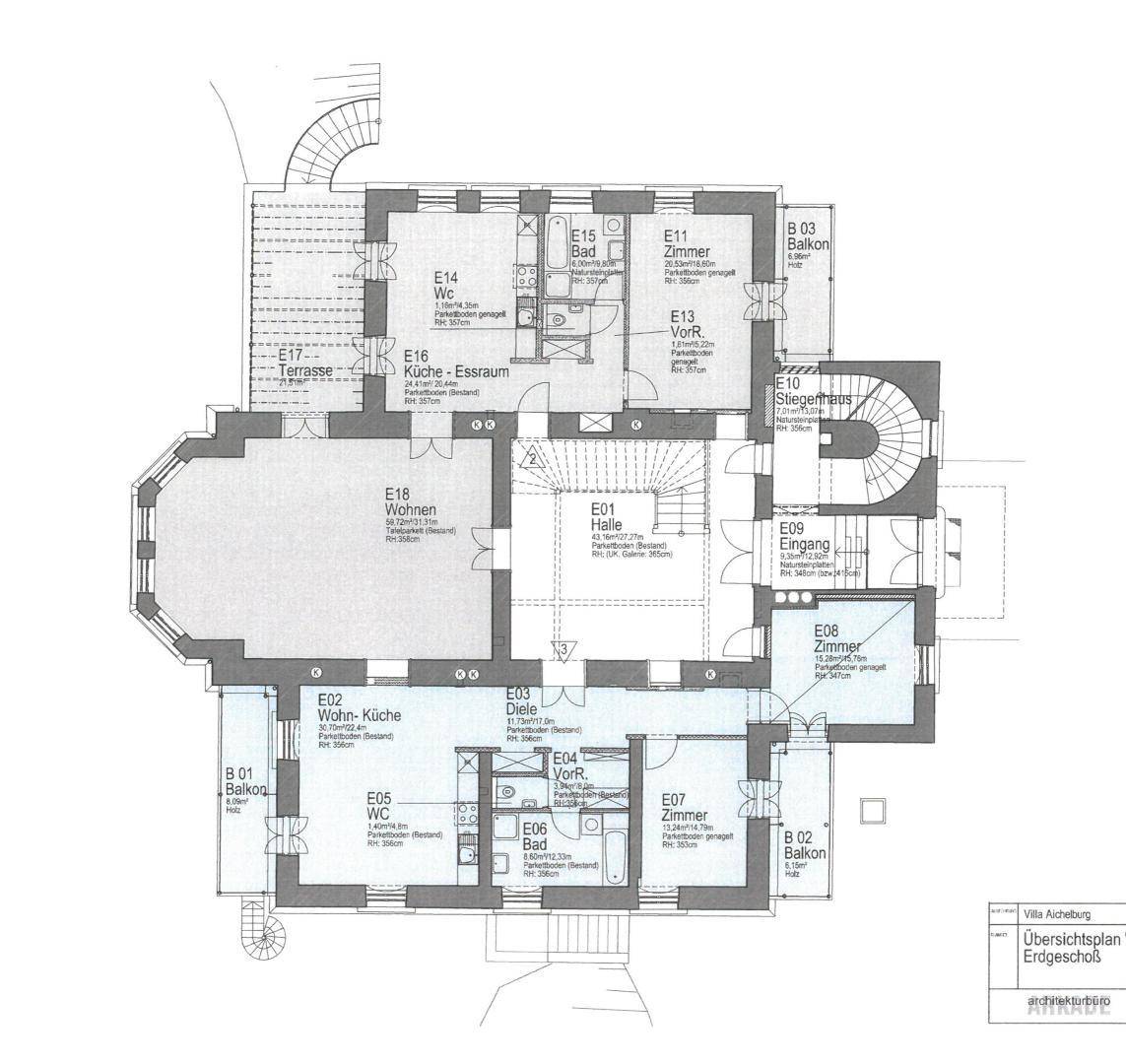 Grundriss EG - Hochparterre