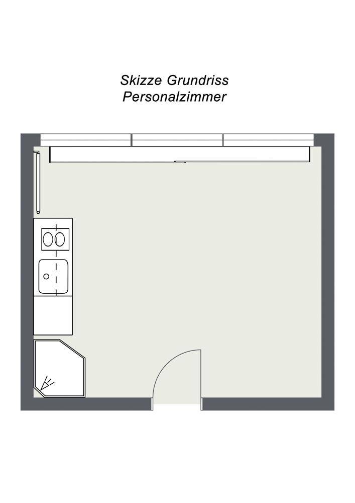 Grundriss Personalzimmer