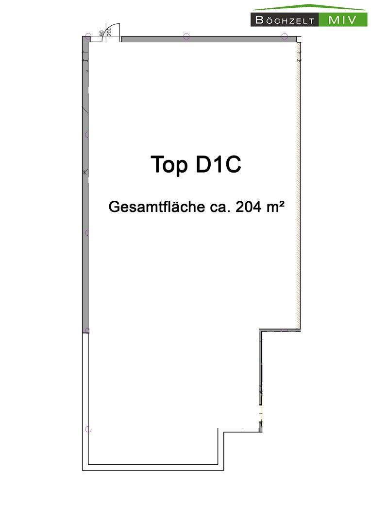 Grundriss (ohne Darstellung WC und Küche)