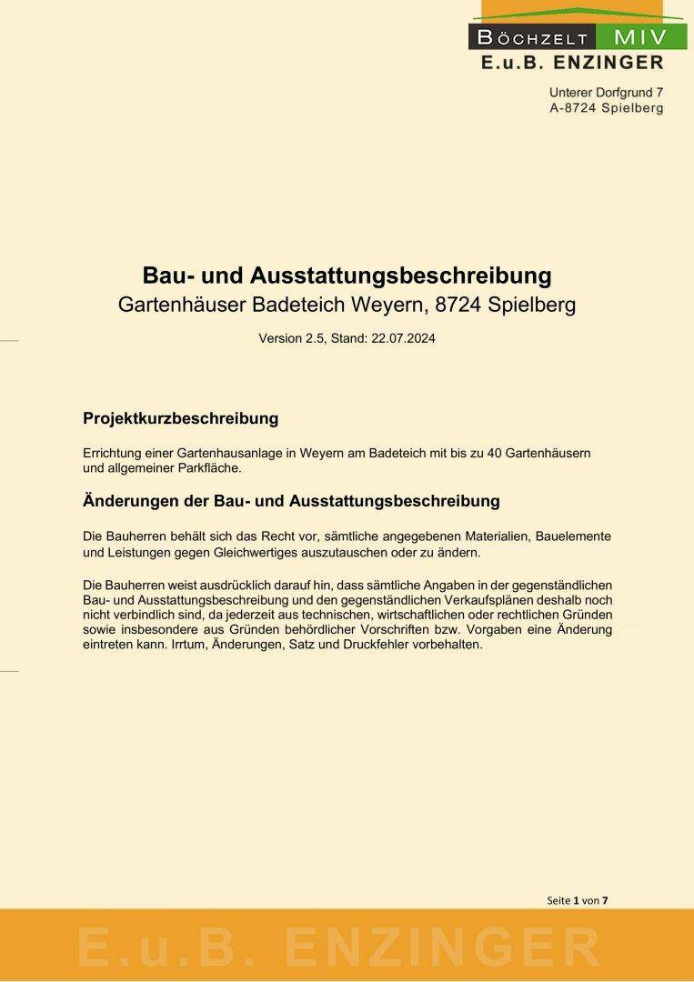 Bau- und Ausstattungsbeschreibung (1)