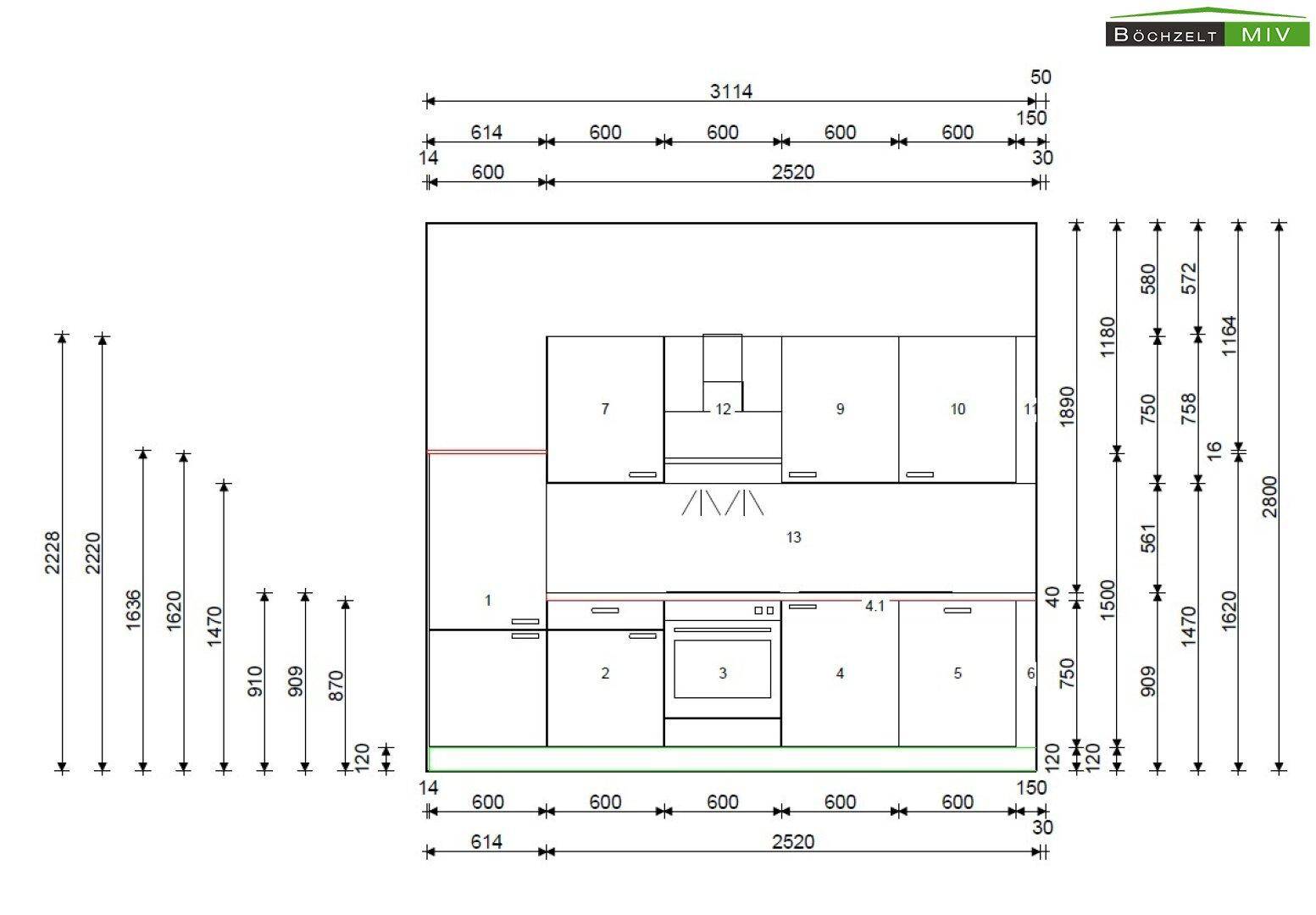 Küchenplan