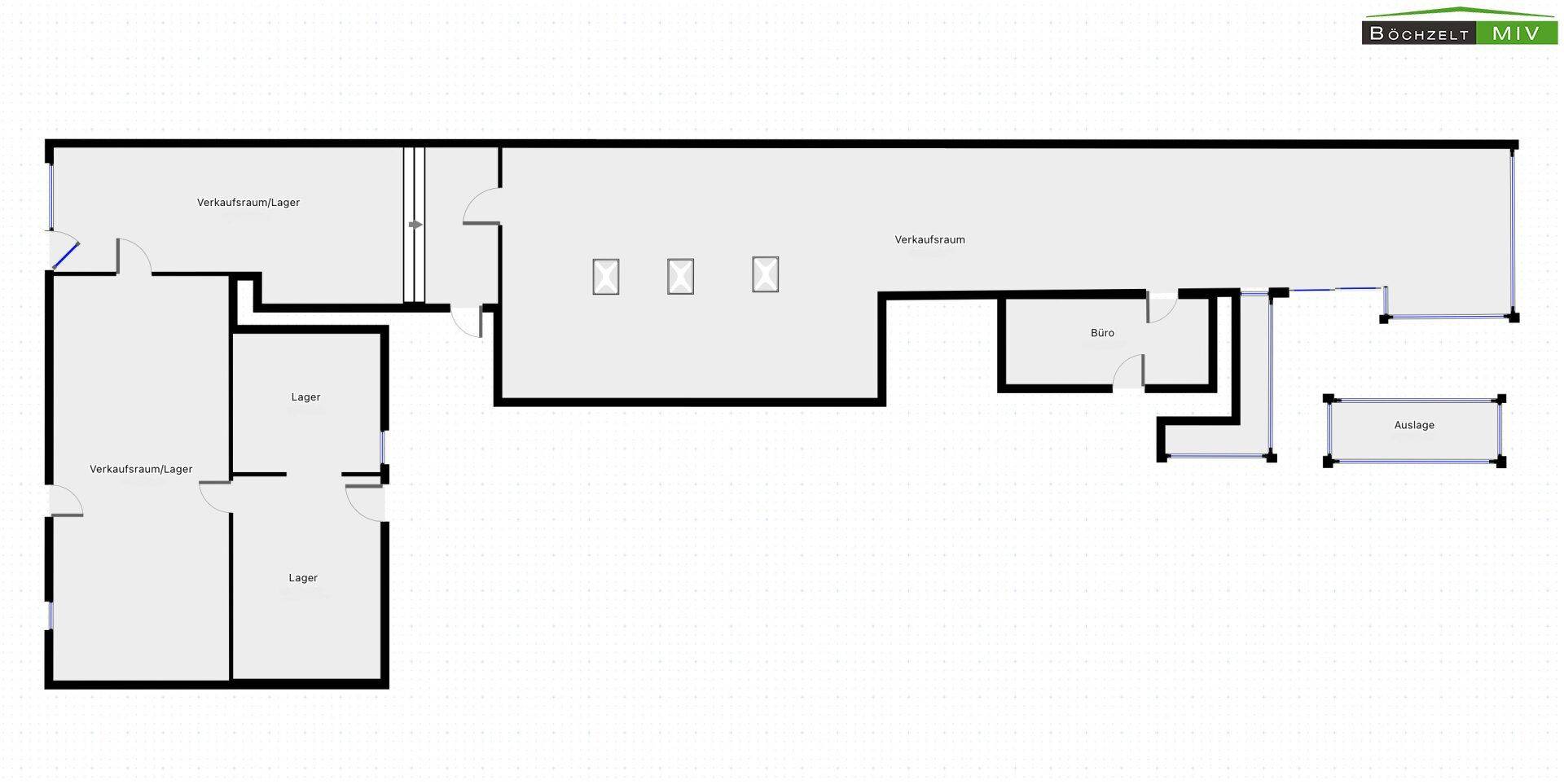 Plan Geschäftsflächen