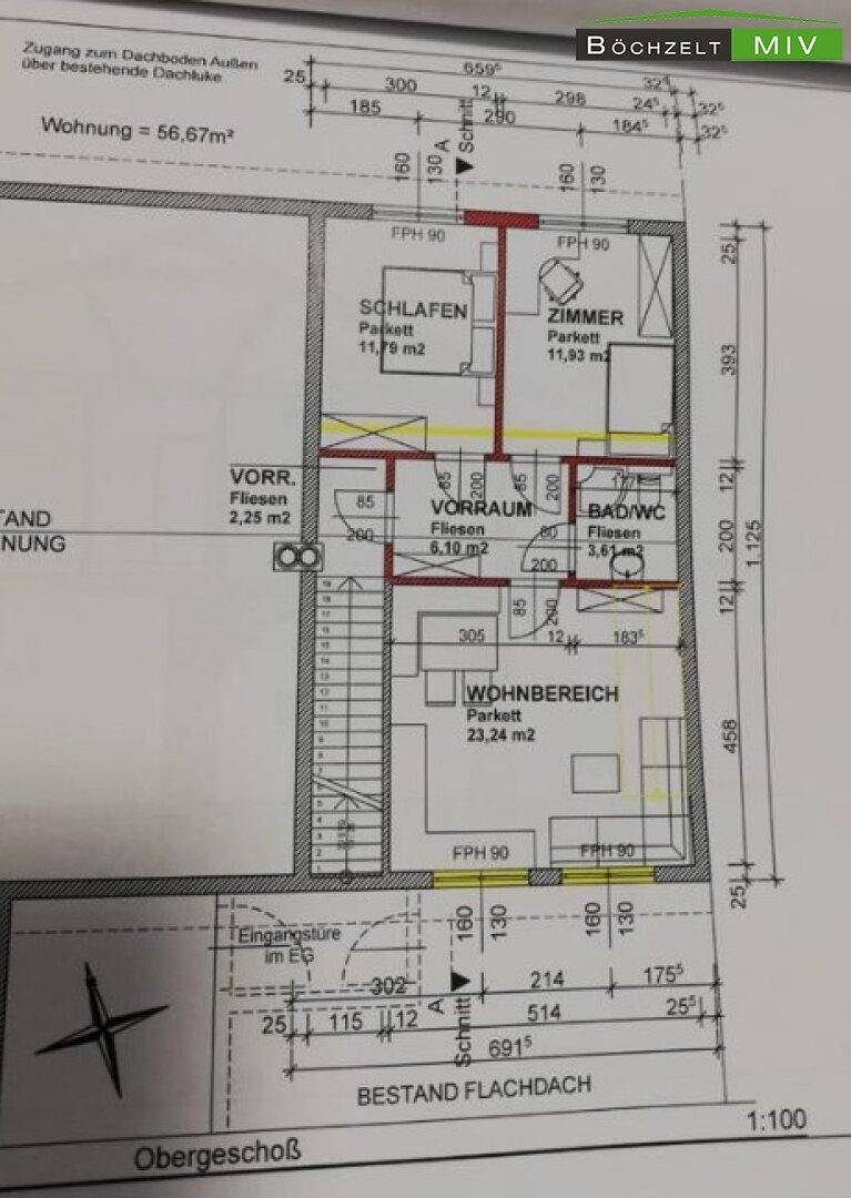 Konzeptplan Ausbau 1. OG