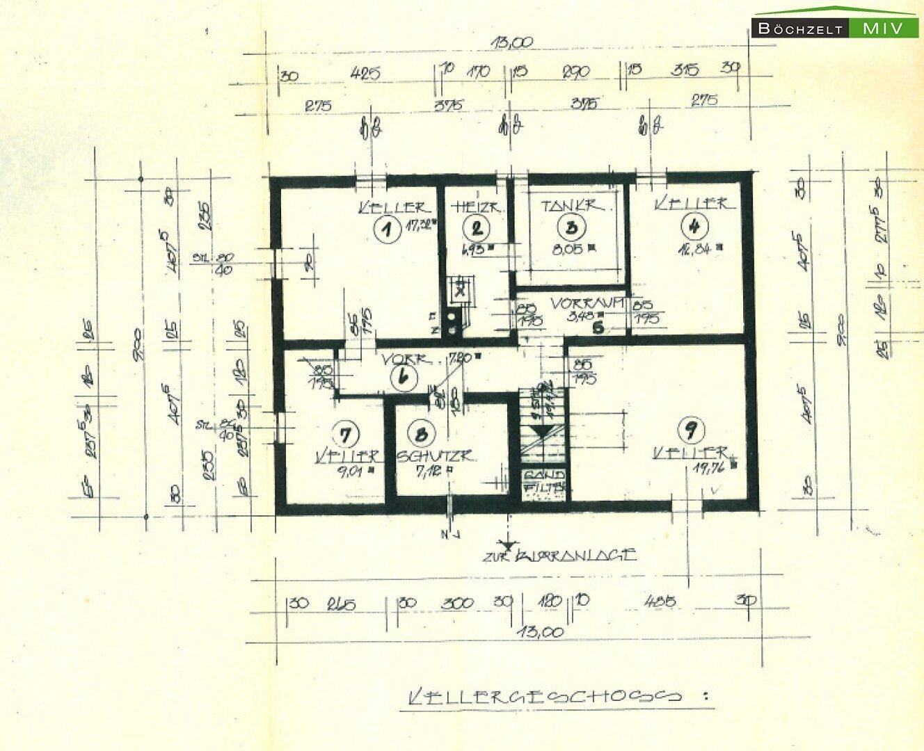 Grundriss Kellergeschoss