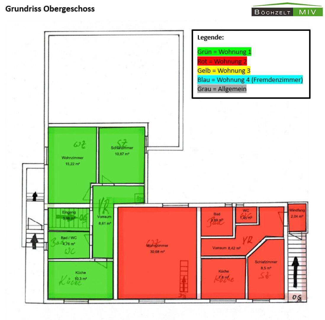 Grundriss Obergeschoss