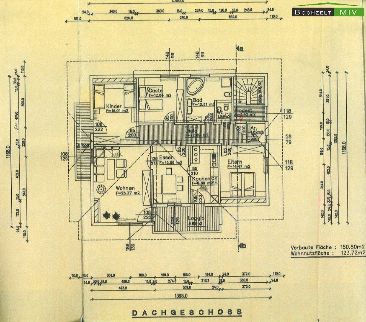 Grundriss Dachgeschoss