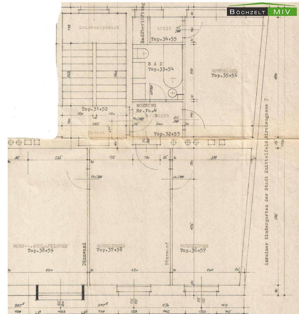 Grundriss Wohnung 3 und Wohnung 6