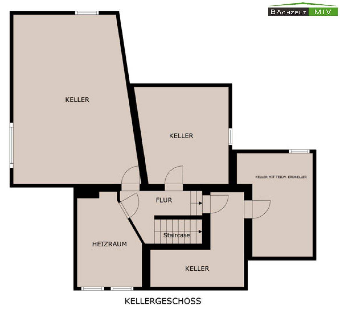 Schematischer Grundriss KG