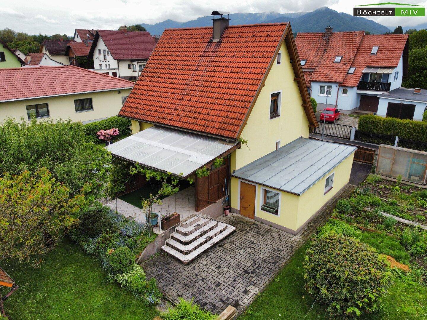 Drohnenansicht Terrasse