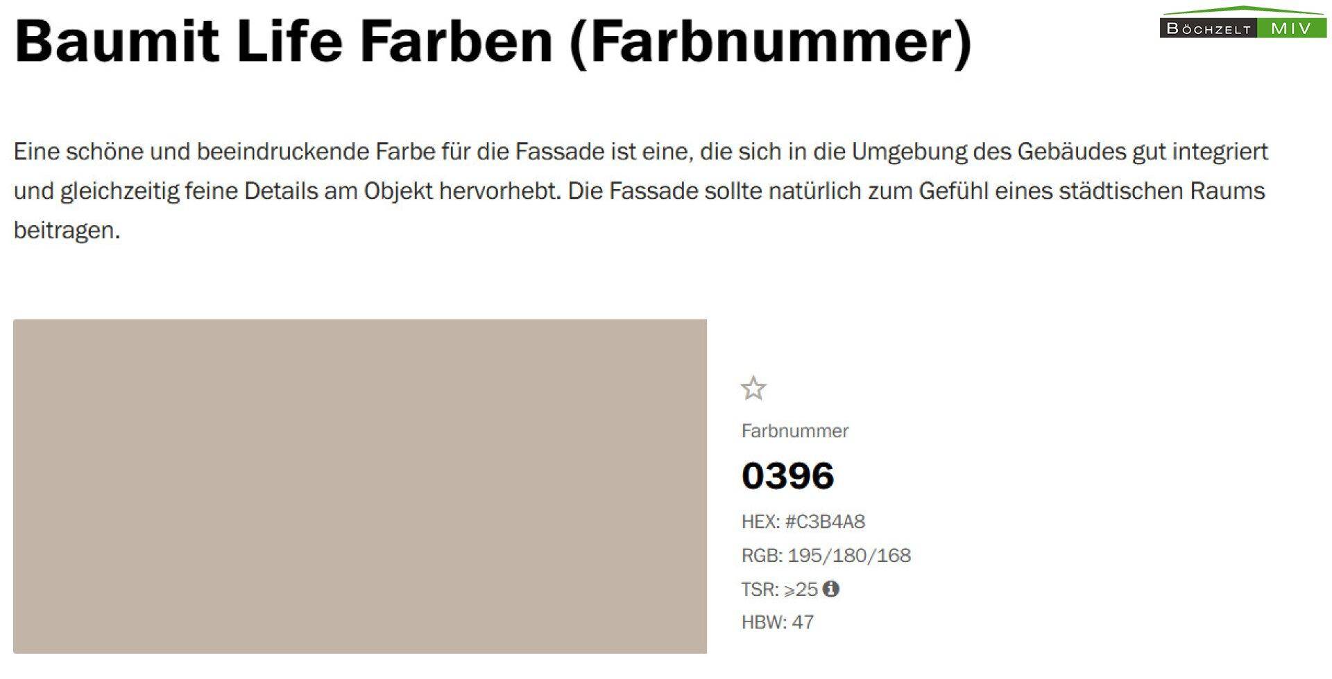 Farbgebung Fassade