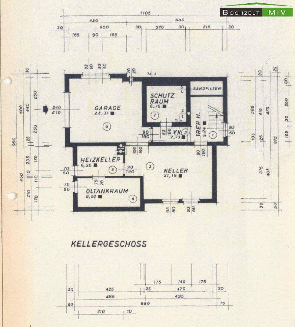 Grundriss KG (Einreichplan)