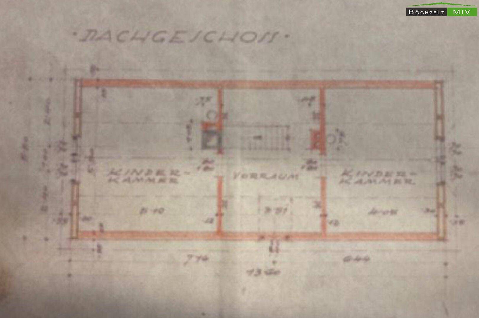 Grundriss DG (altes Wohnhaus)