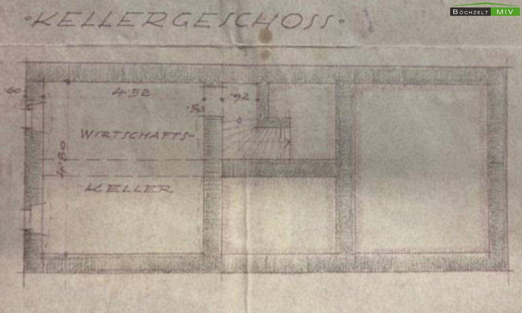Grundriss KG (altes Wohnhaus)