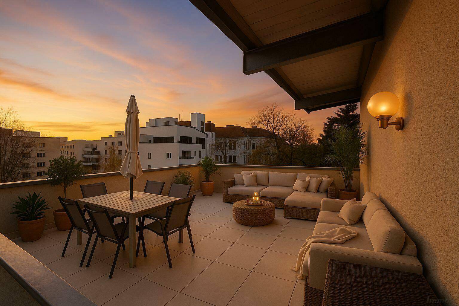 RARITÄT UNILAGE GEIDORF !! Penthousartige moderne ruhige Wohnung mit Balkon &amp; Dachterrasse,TG-Platz - Ansicht 4