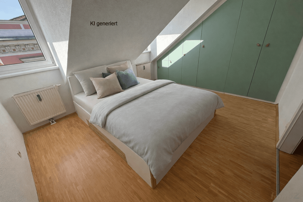 Schlafzimmer möbliert