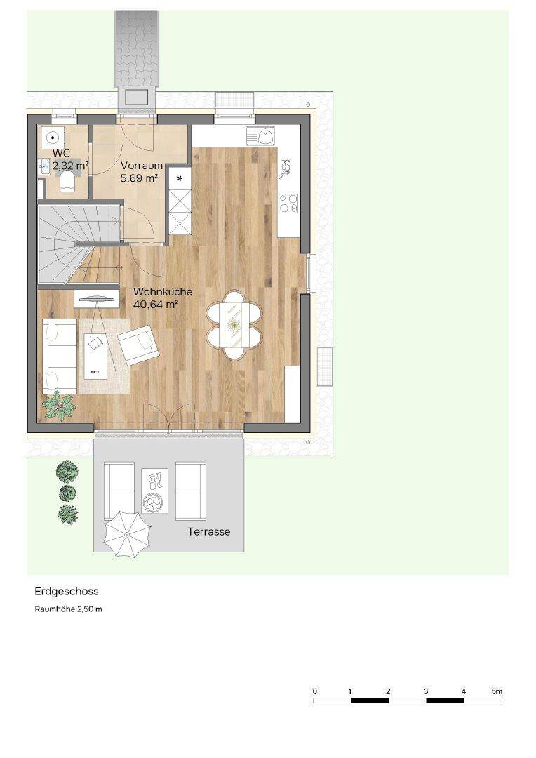 Wohnbaugefördertes Doppelhaus | LWP, PV-Anlage, ziegelmassiv | 4 Zimmer | Terrasse, Eigengarten &amp; 2 Parkplätzen - Ansicht 5