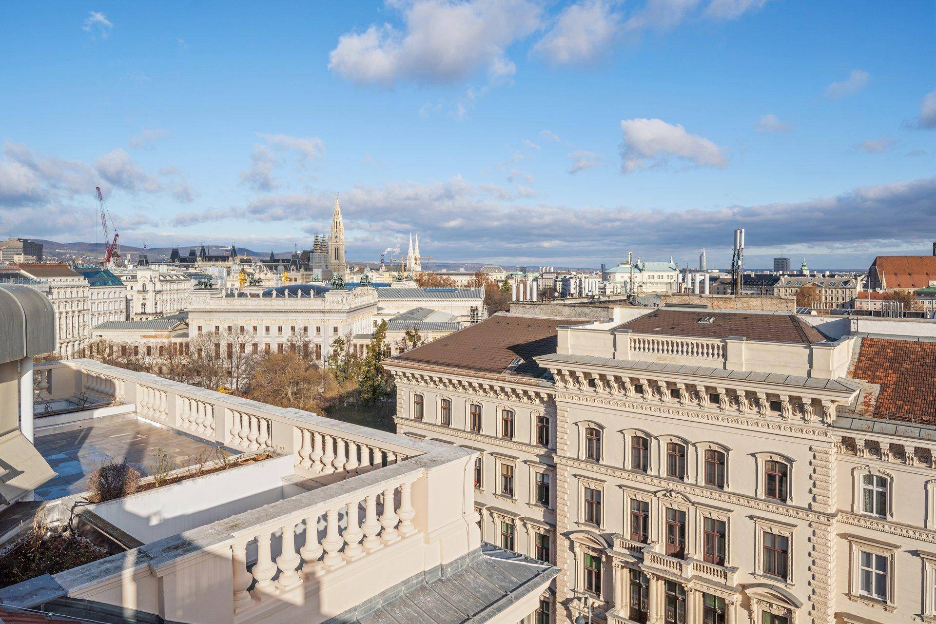 Ausblick auf Rathaus