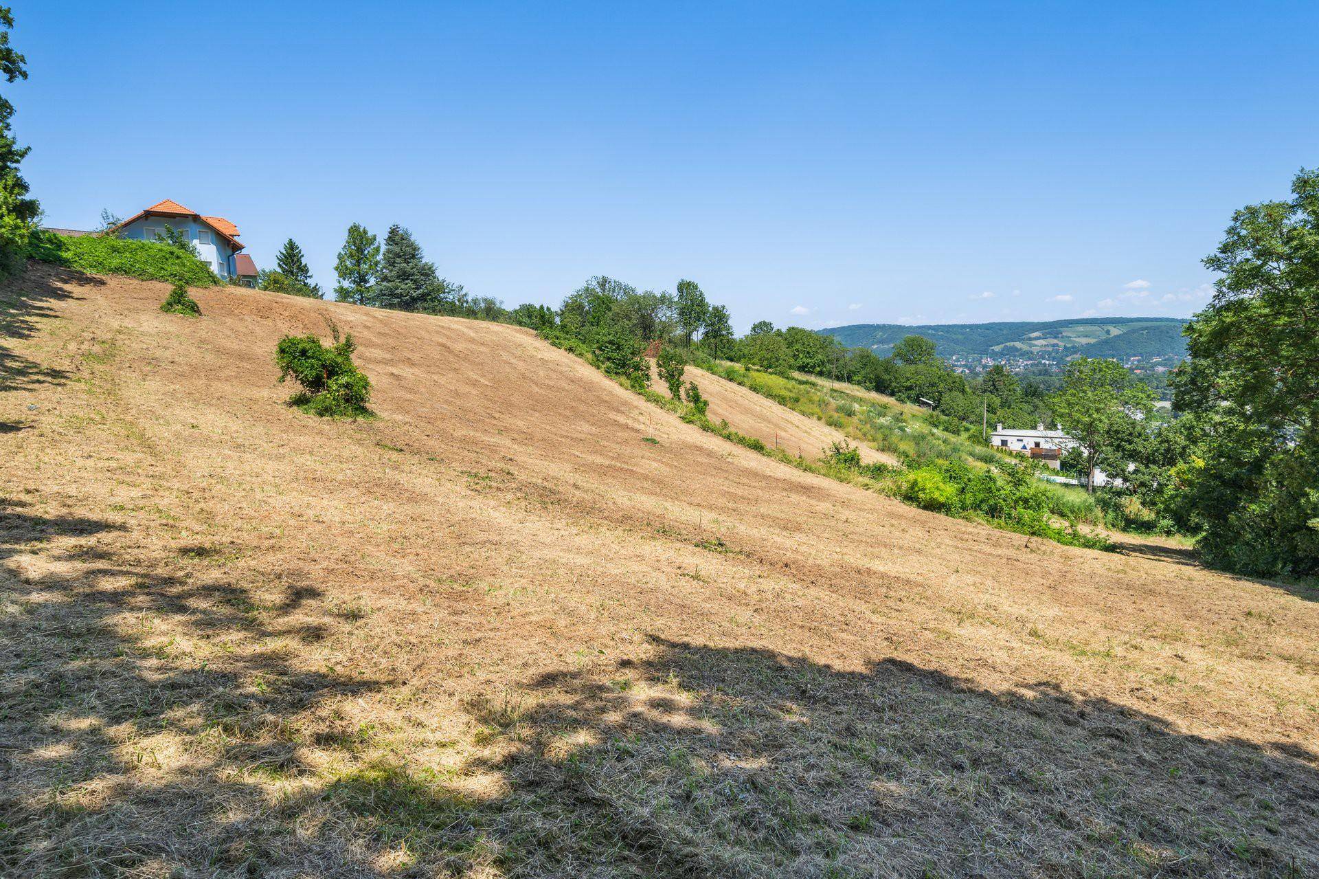 Grundstück von der Straßenseite