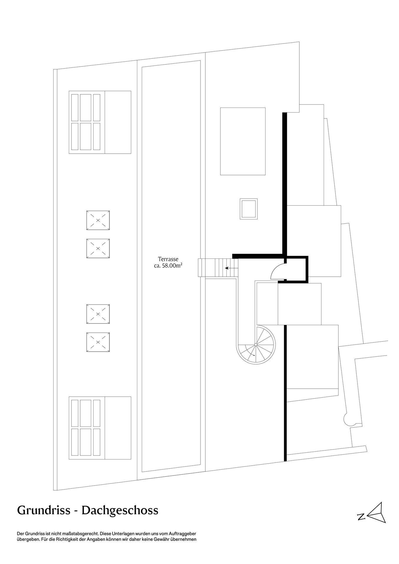 Planskizze Dachterrasse