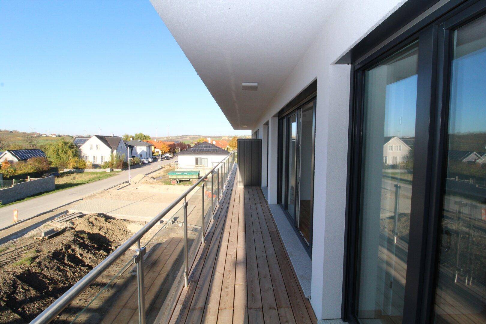 Blick vom Balkon