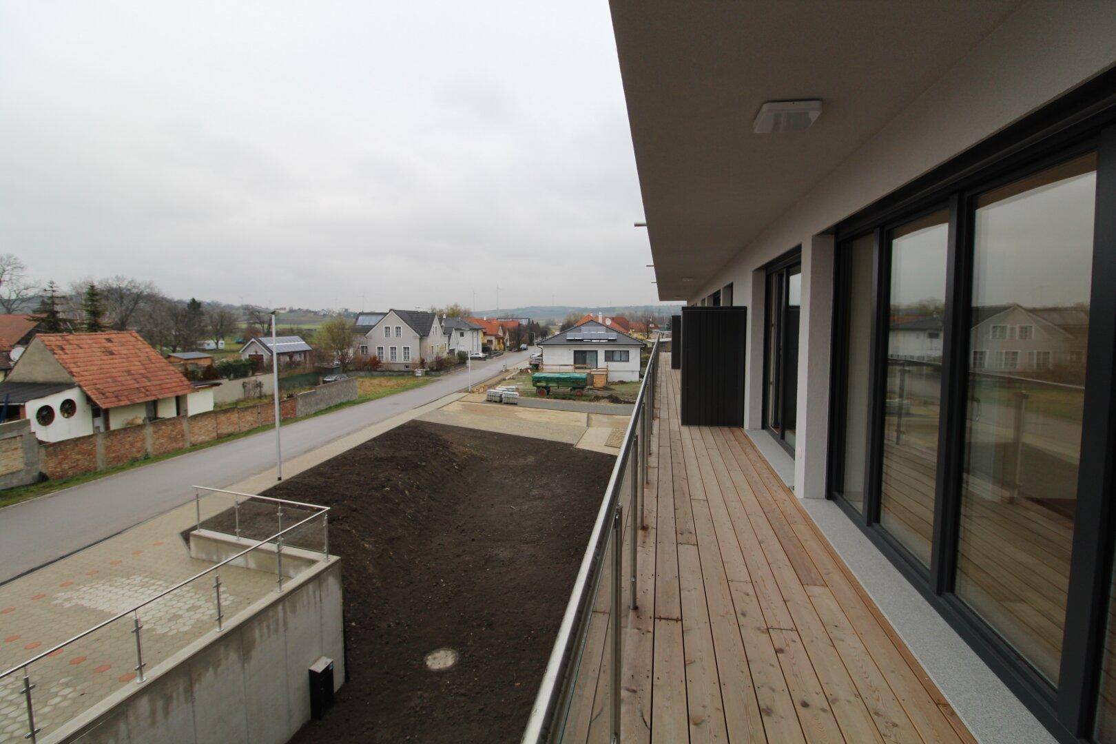 Blick vom Balkon
