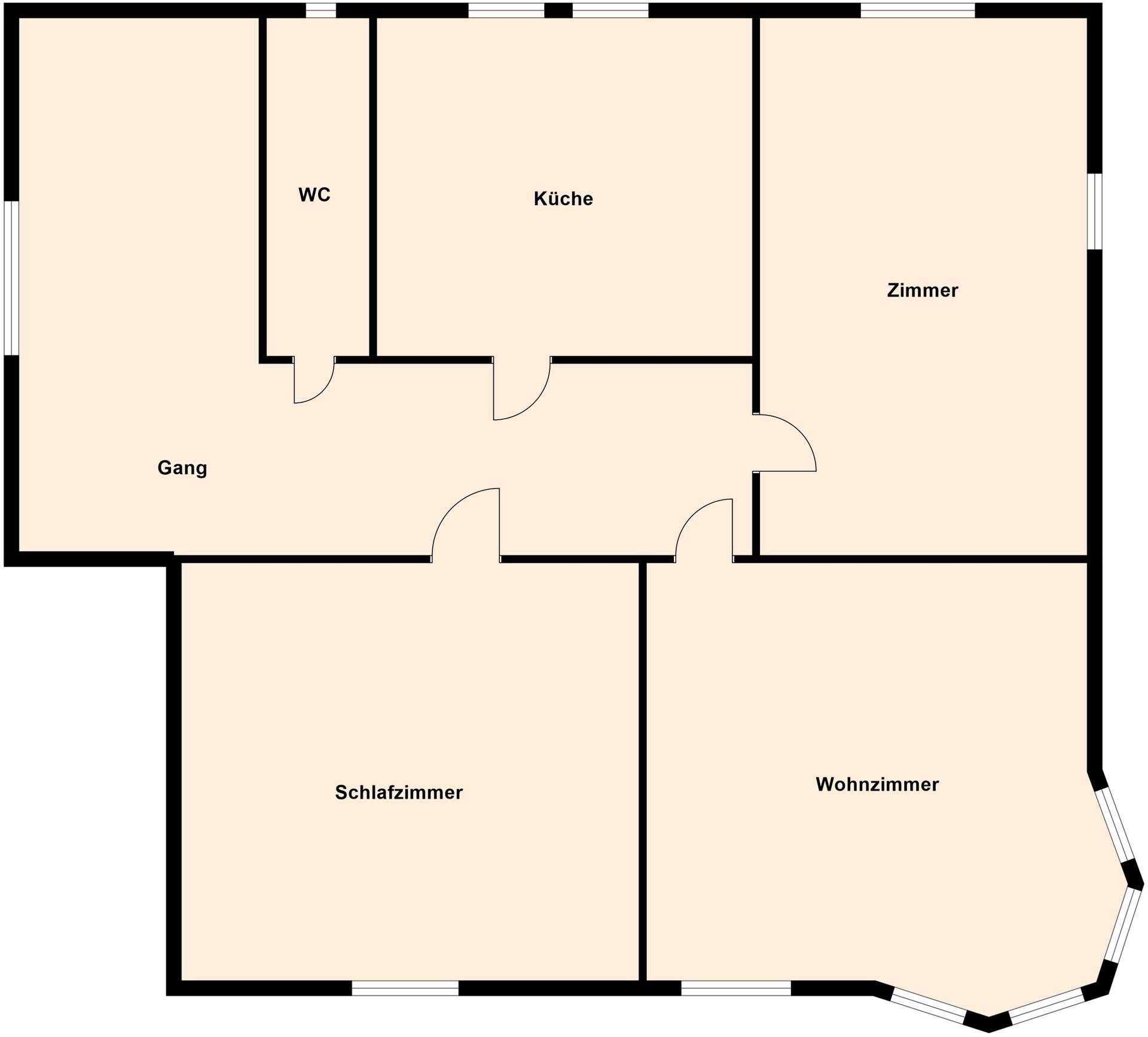 Grundriss ohne Maßstab / Obergeschoss