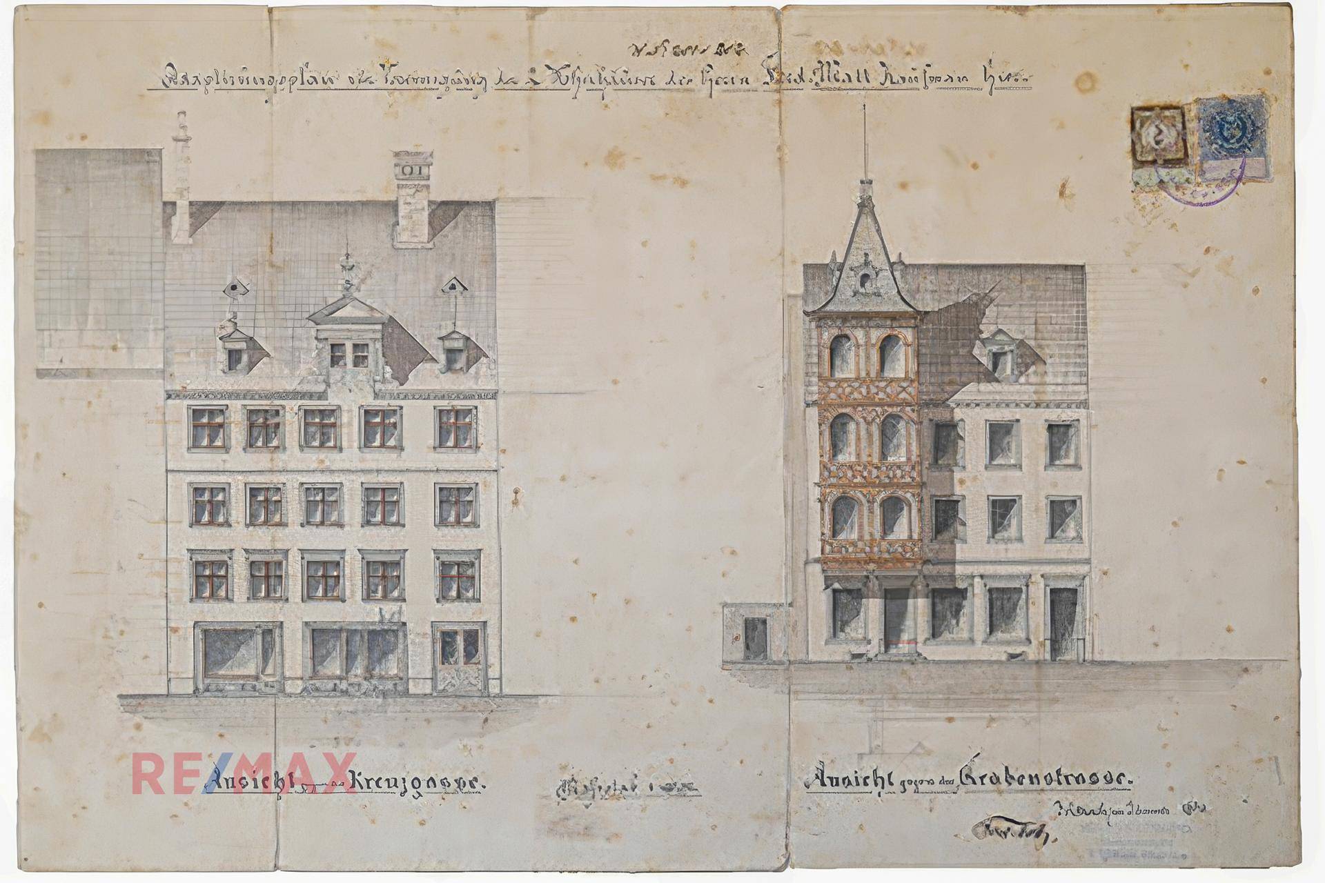 Bauplan von 1890