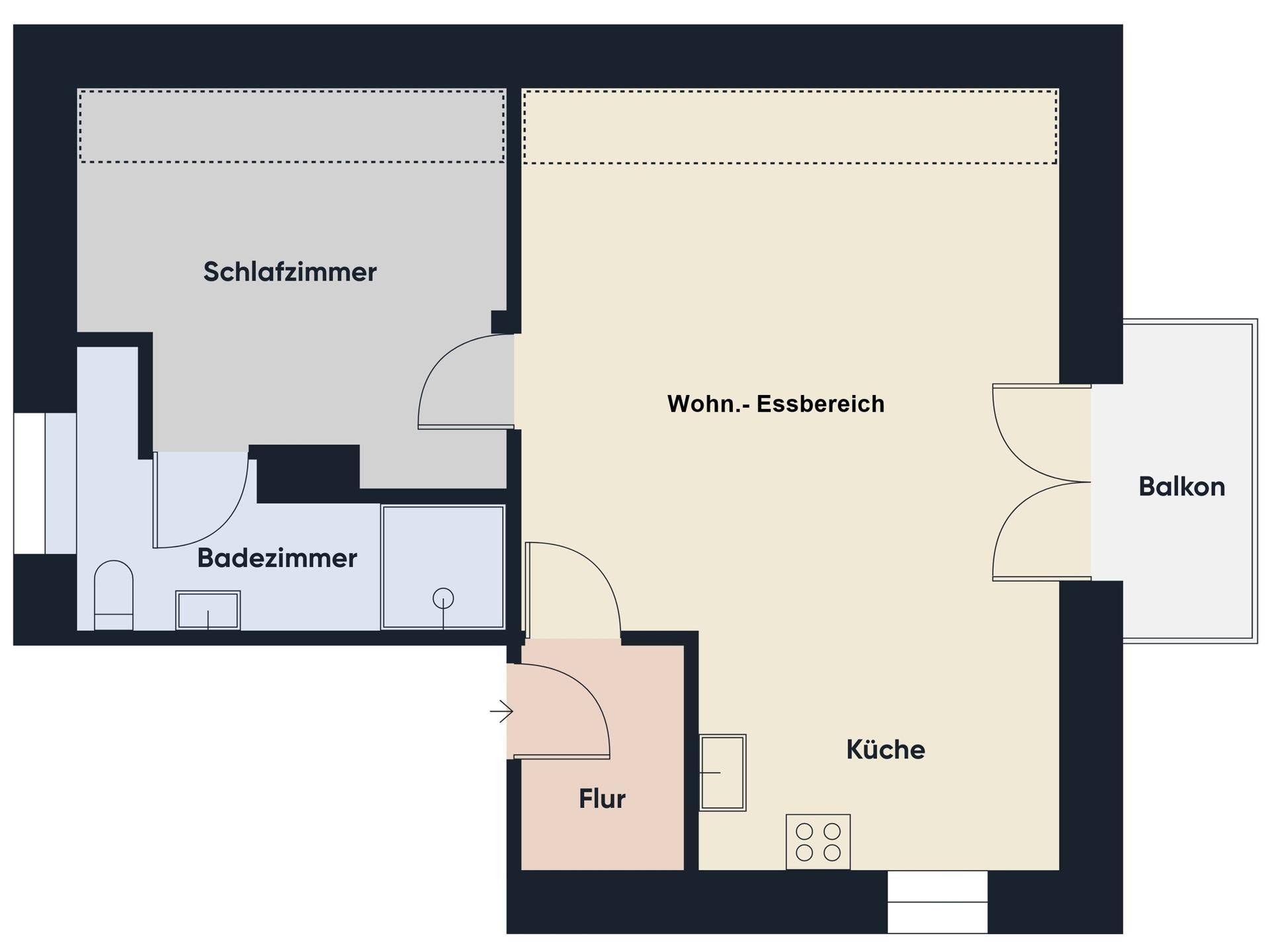 Grundriss ohne Maßstab / Dachgeschoß