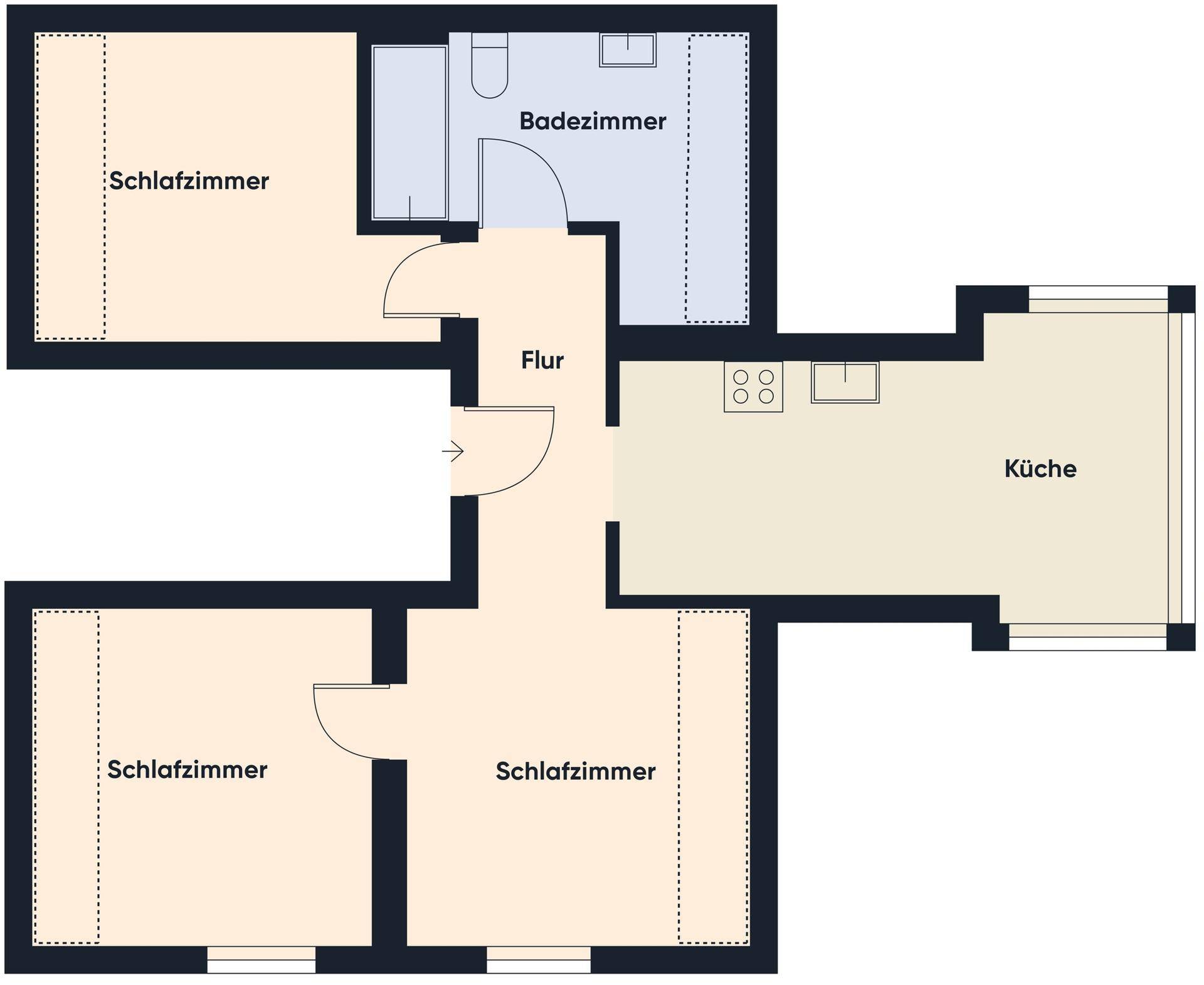 Grundriss ohne Maßstab / DG Top 3