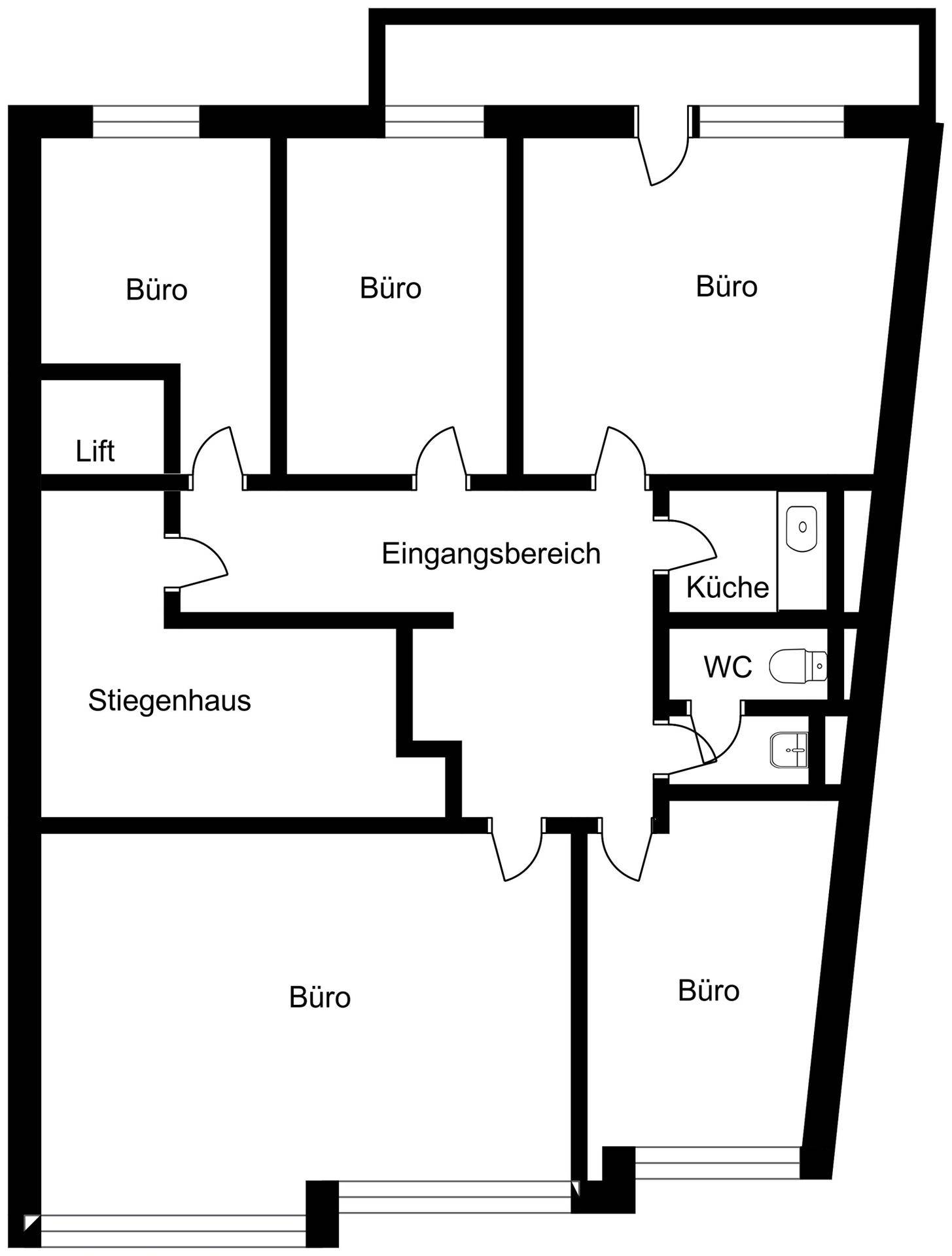 Grundriss ohne Maßstab